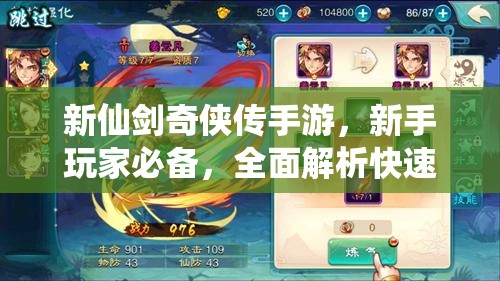 新仙剑奇侠传手游，新手玩家必备，全面解析快速进阶全攻略
