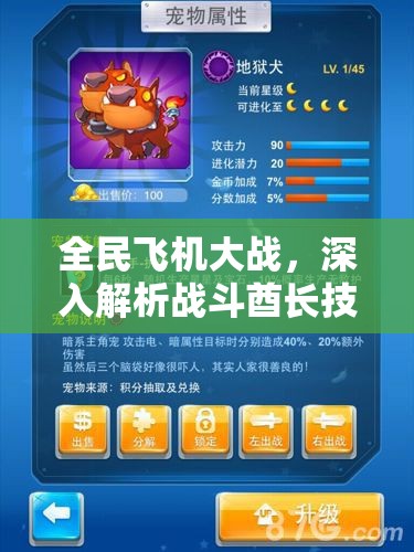 全民飞机大战，深入解析战斗酋长技能，实现资源管理高效利用与价值最大化