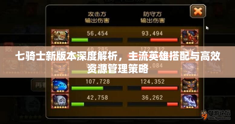 七骑士新版本深度解析，主流英雄搭配与高效资源管理策略