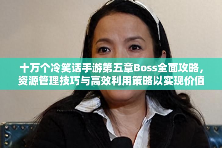 十万个冷笑话手游第五章Boss全面攻略，资源管理技巧与高效利用策略以实现价值最大化