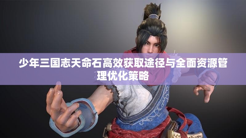 少年三国志天命石高效获取途径与全面资源管理优化策略