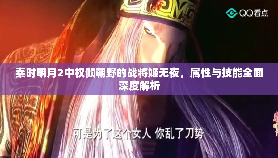 秦时明月2中权倾朝野的战将姬无夜，属性与技能全面深度解析