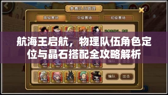 航海王启航，物理队伍角色定位与晶石搭配全攻略解析
