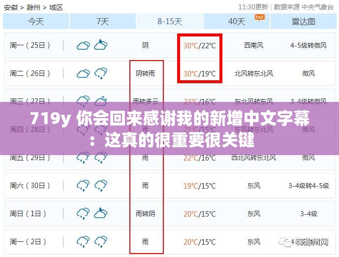 719y 你会回来感谢我的新增中文字幕：这真的很重要很关键