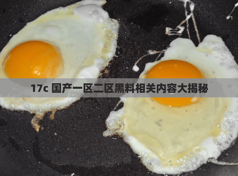 17c 国产一区二区黑料相关内容大揭秘