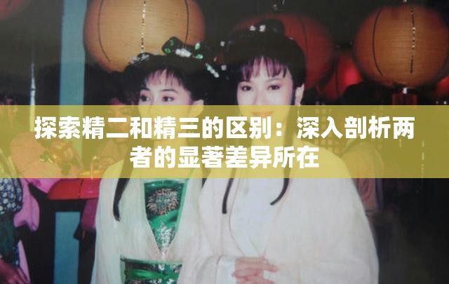 探索精二和精三的区别：深入剖析两者的显著差异所在