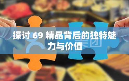 探讨 69 精品背后的独特魅力与价值
