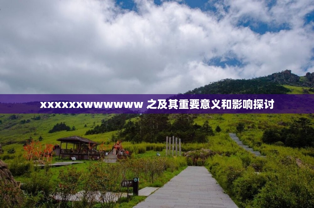 xxxxxxwwwwww 之及其重要意义和影响探讨