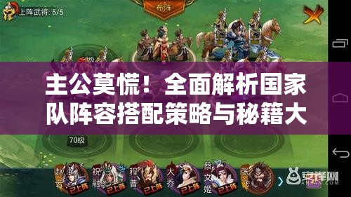 主公莫慌！全面解析国家队阵容搭配策略与秘籍大公开