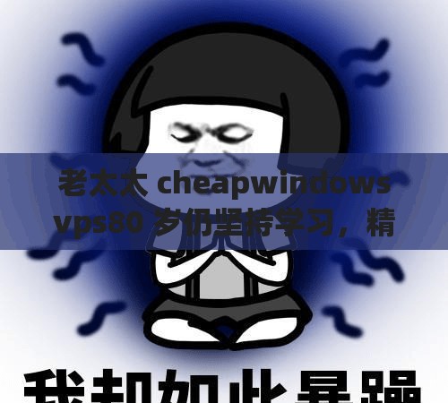 老太太 cheapwindowsvps80 岁仍坚持学习，精神可嘉