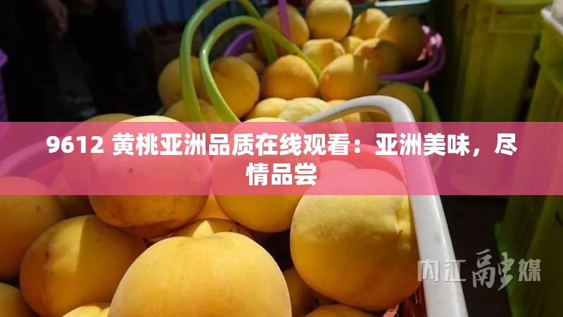 9612 黄桃亚洲品质在线观看：亚洲美味，尽情品尝