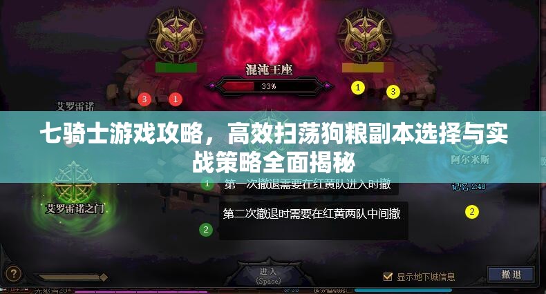 七骑士游戏攻略，高效扫荡狗粮副本选择与实战策略全面揭秘