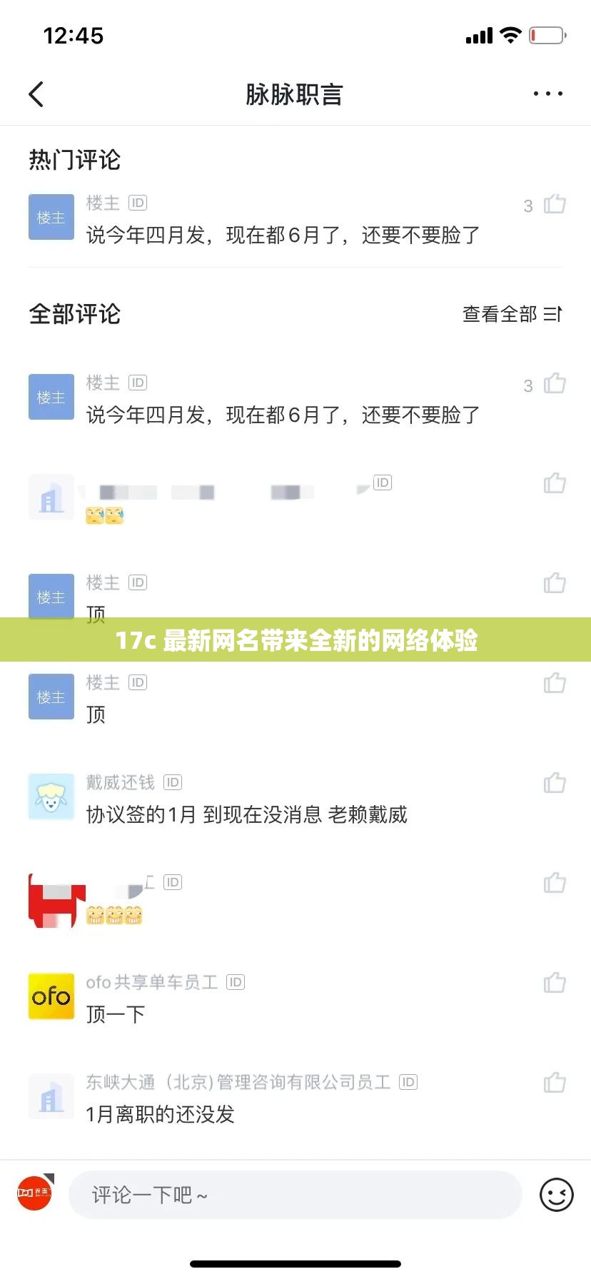 17c 最新网名带来全新的网络体验