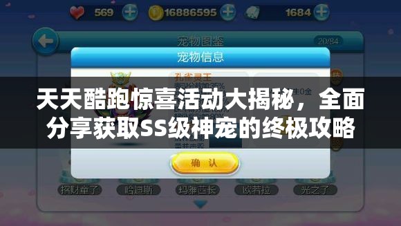 天天酷跑惊喜活动大揭秘，全面分享获取SS级神宠的终极攻略