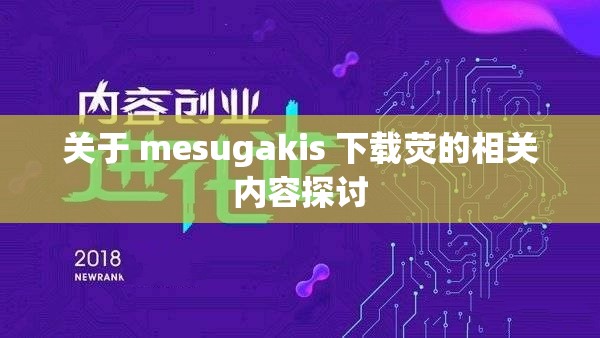 关于 mesugakis 下载荧的相关内容探讨
