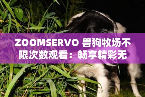 ZOOMSERVO 兽狗牧场不限次数观看：畅享精彩无限