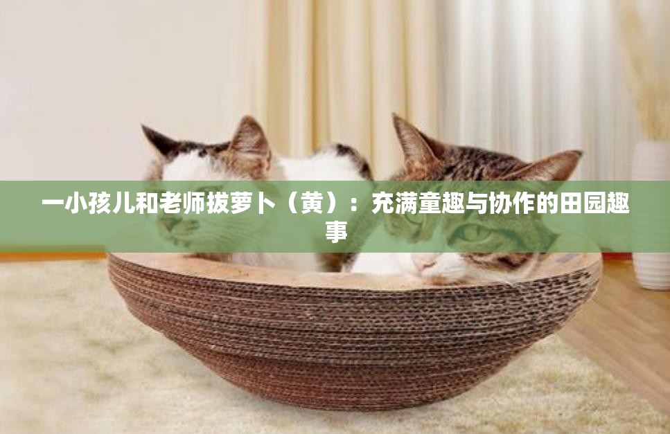 一小孩儿和老师拔萝卜（黄）：充满童趣与协作的田园趣事