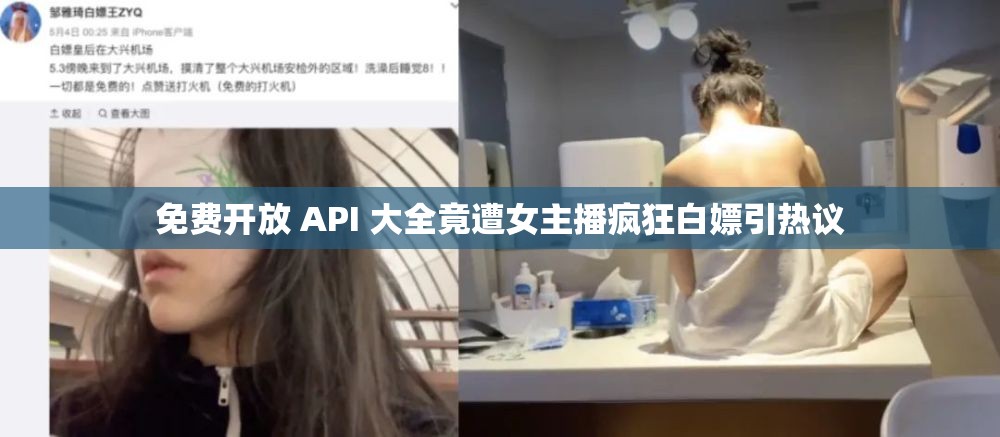 免费开放 API 大全竟遭女主播疯狂白嫖引热议