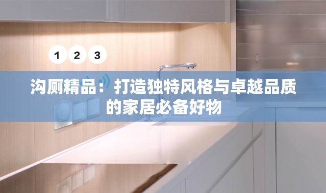 沟厕精品：打造独特风格与卓越品质的家居必备好物
