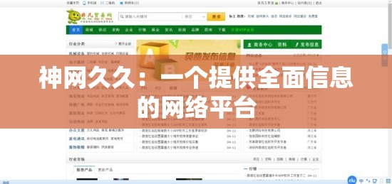 神网久久：一个提供全面信息的网络平台