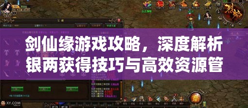 剑仙缘游戏攻略，深度解析银两获得技巧与高效资源管理艺术