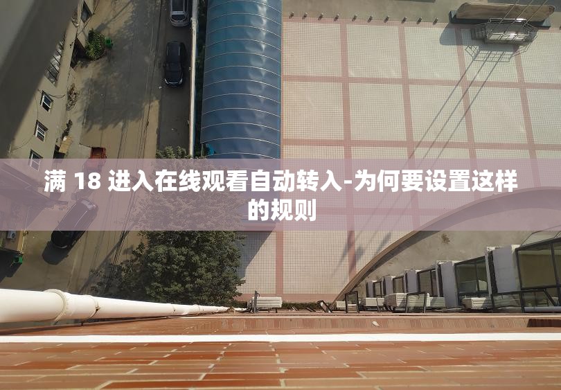 满 18 进入在线观看自动转入-为何要设置这样的规则
