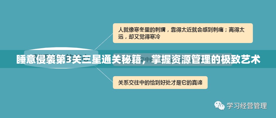 睡意侵袭第3关三星通关秘籍，掌握资源管理的极致艺术