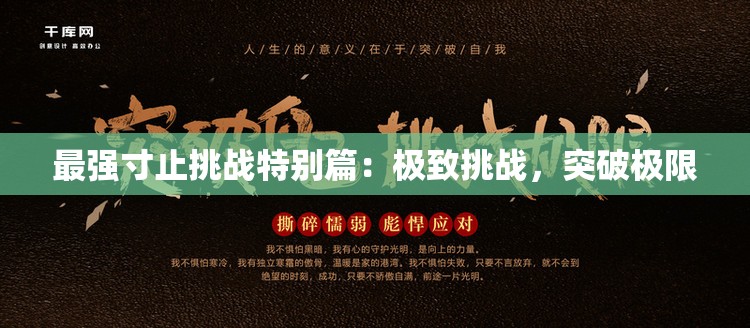 最强寸止挑战特别篇：极致挑战，突破极限