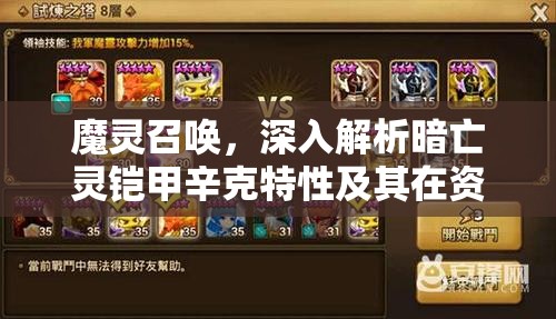 魔灵召唤，深入解析暗亡灵铠甲辛克特性及其在资源管理策略中的核心作用