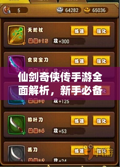 仙剑奇侠传手游全面解析，新手必备技巧与注意事项指南