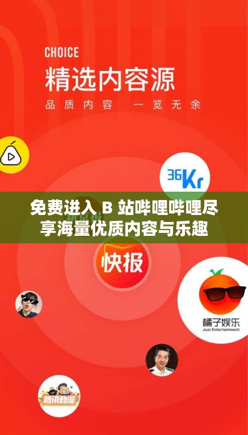 免费进入 B 站哔哩哔哩尽享海量优质内容与乐趣