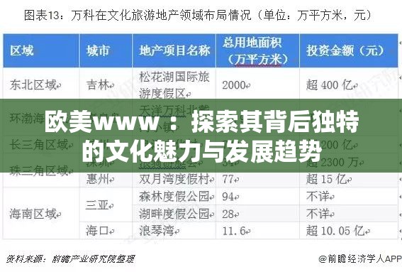 欧美www ：探索其背后独特的文化魅力与发展趋势