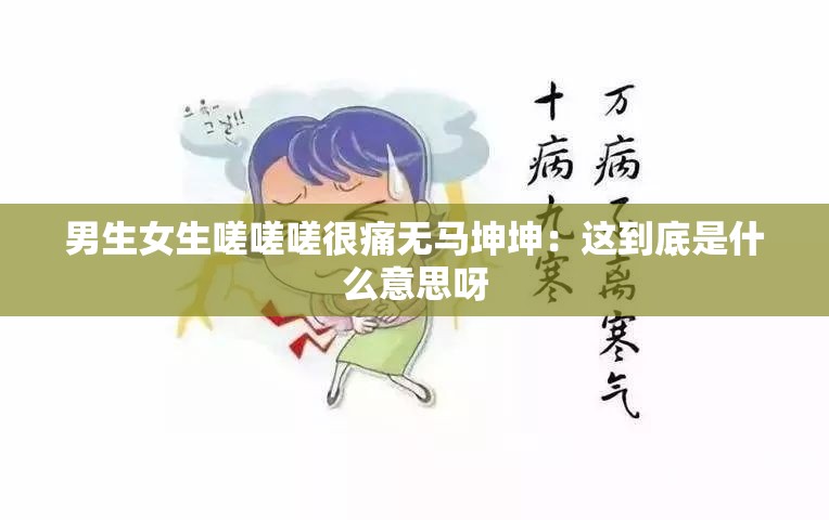 男生女生嗟嗟嗟很痛无马坤坤：这到底是什么意思呀