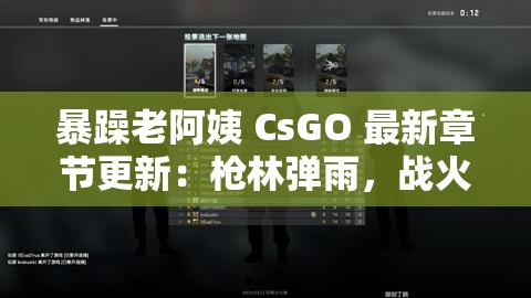 暴躁老阿姨 CsGO 最新章节更新：枪林弹雨，战火纷飞