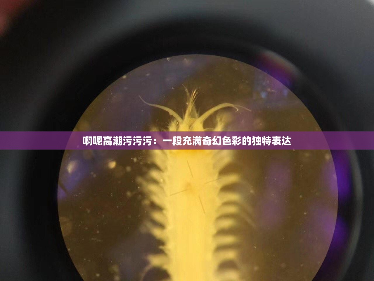 啊嗯高潮污污污：一段充满奇幻色彩的独特表达