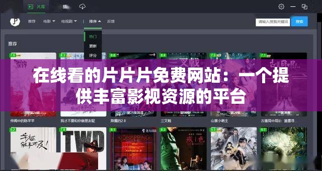 在线看的片片片免费网站：一个提供丰富影视资源的平台
