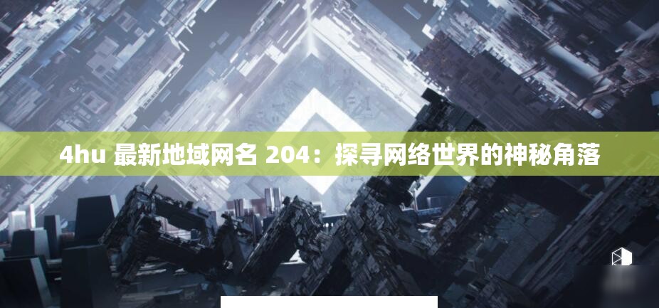 4hu 最新地域网名 204：探寻网络世界的神秘角落
