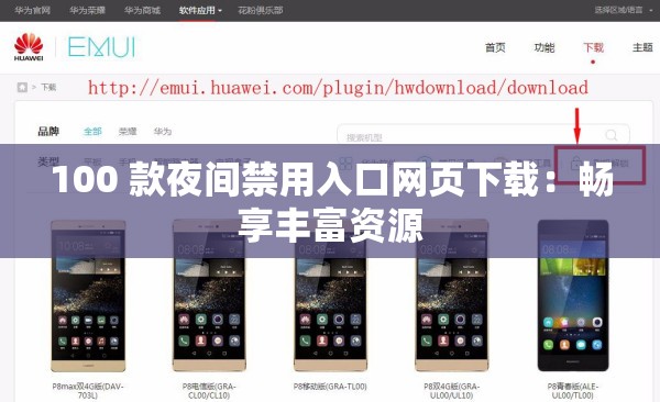 100 款夜间禁用入口网页下载：畅享丰富资源