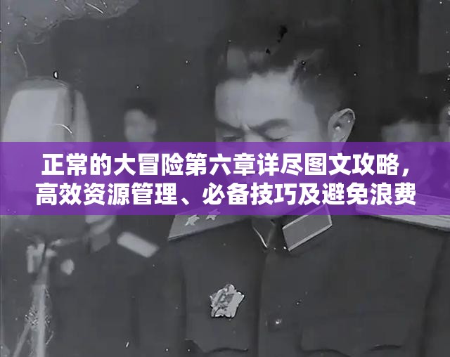 正常的大冒险第六章详尽图文攻略，高效资源管理、必备技巧及避免浪费以最大化游戏价值