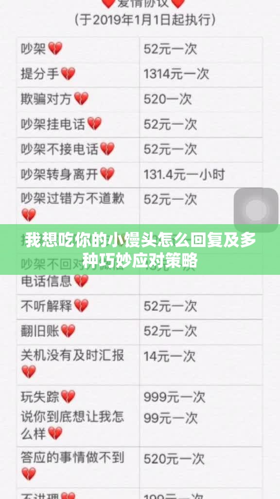 我想吃你的小馒头怎么回复及多种巧妙应对策略