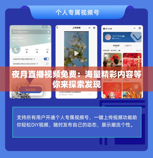 夜月直播视频免费：海量精彩内容等你来探索发现