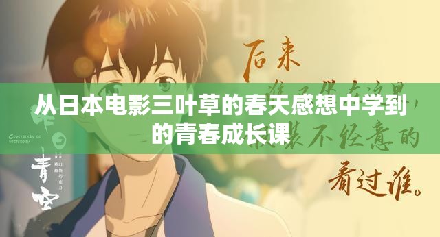 从日本电影三叶草的春天感想中学到的青春成长课
