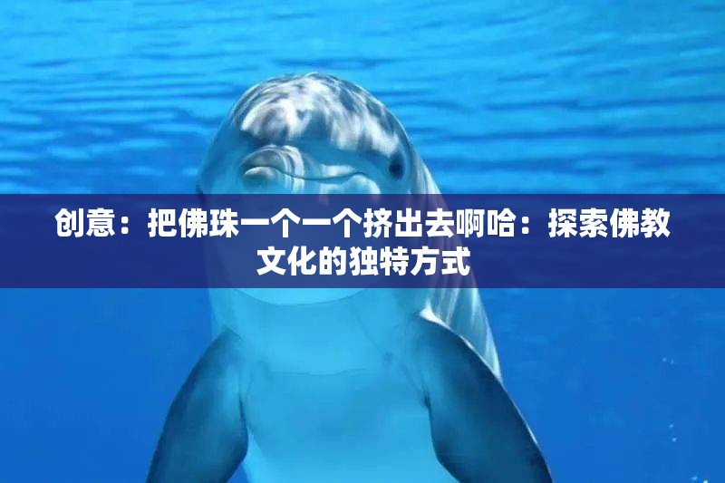 创意：把佛珠一个一个挤出去啊哈：探索佛教文化的独特方式