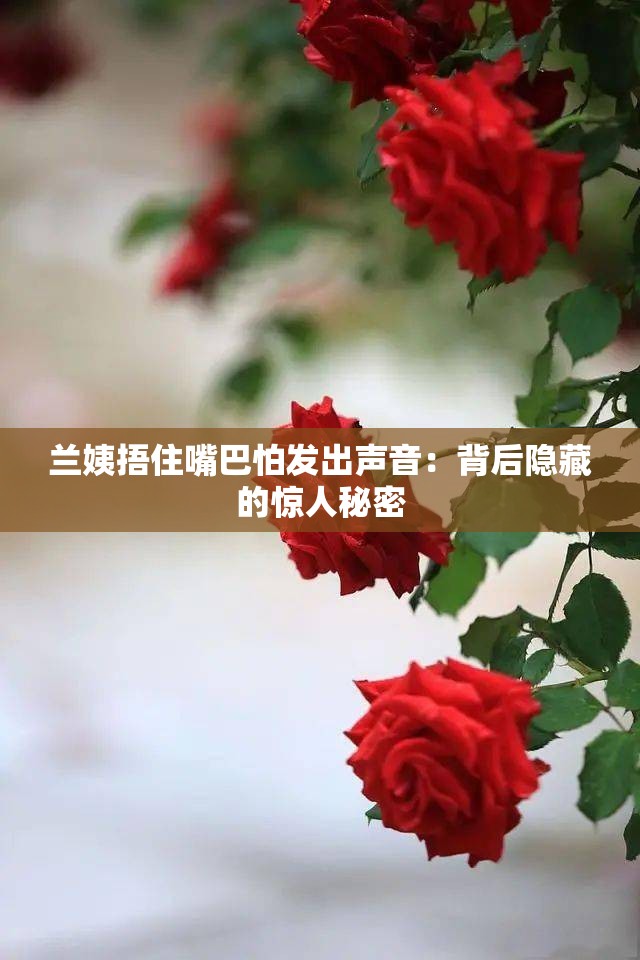 兰姨捂住嘴巴怕发出声音：背后隐藏的惊人秘密