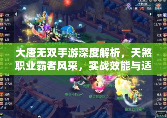 大唐无双手游深度解析，天煞职业霸者风采，实战效能与适用性分析