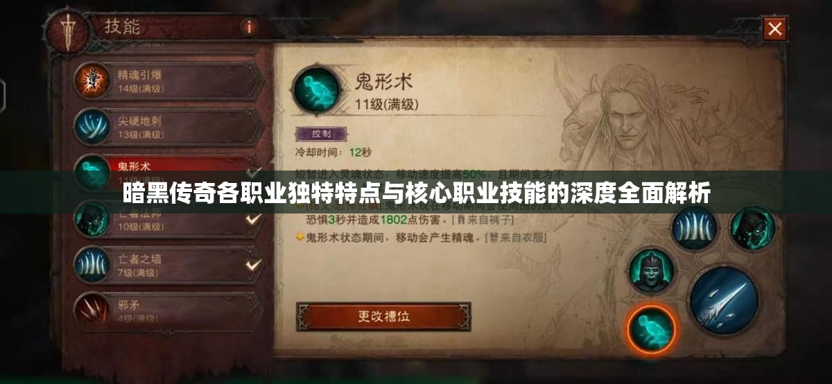 暗黑传奇各职业独特特点与核心职业技能的深度全面解析