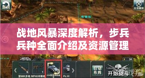 战地风暴深度解析，步兵兵种全面介绍及资源管理高效运用策略，实现战斗价值最大化