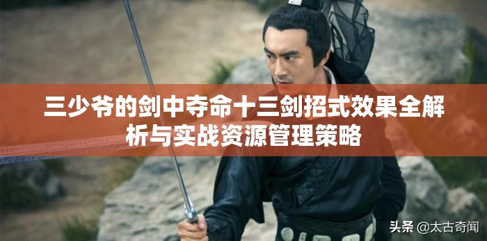 三少爷的剑中夺命十三剑招式效果全解析与实战资源管理策略