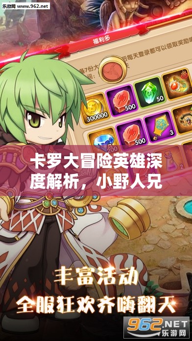 卡罗大冒险英雄深度解析，小野人兄弟在资源管理中的核心作用与制胜策略