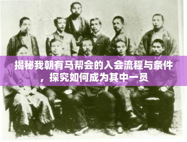 揭秘我朝有马帮会的入会流程与条件，探究如何成为其中一员
